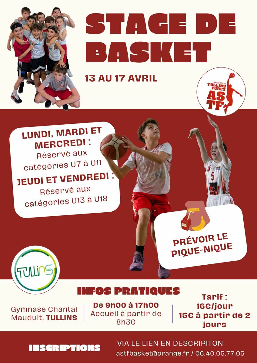 Stage des vacances de printemps