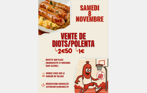 DIOTS / POLENTA - Samedi 08 novembre