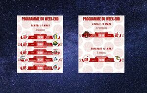 Week-end du 14 et 15 Mars