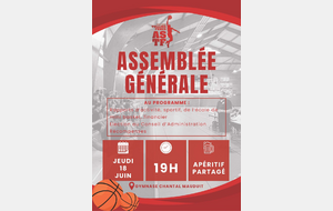 Assemblée Générale - Jeudi 18 Juin à 19h00