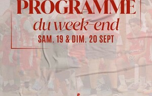 Programme du week-end du 19 et 20/09