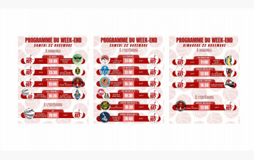 Programme week-end 22 et 23/11