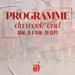 Programme du week-end du 19 et 20/09