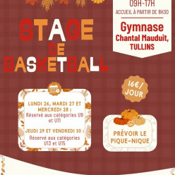 Stage des vacances d'octobre U9-U11-U13-U15